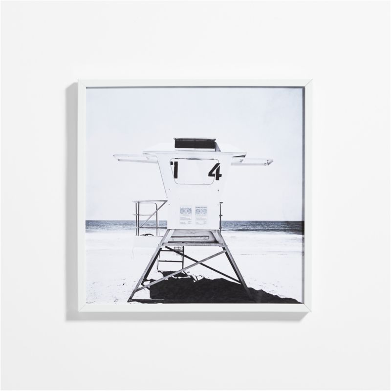 Lifeguard Chair Framed Wall Art Print - image 0 of 7