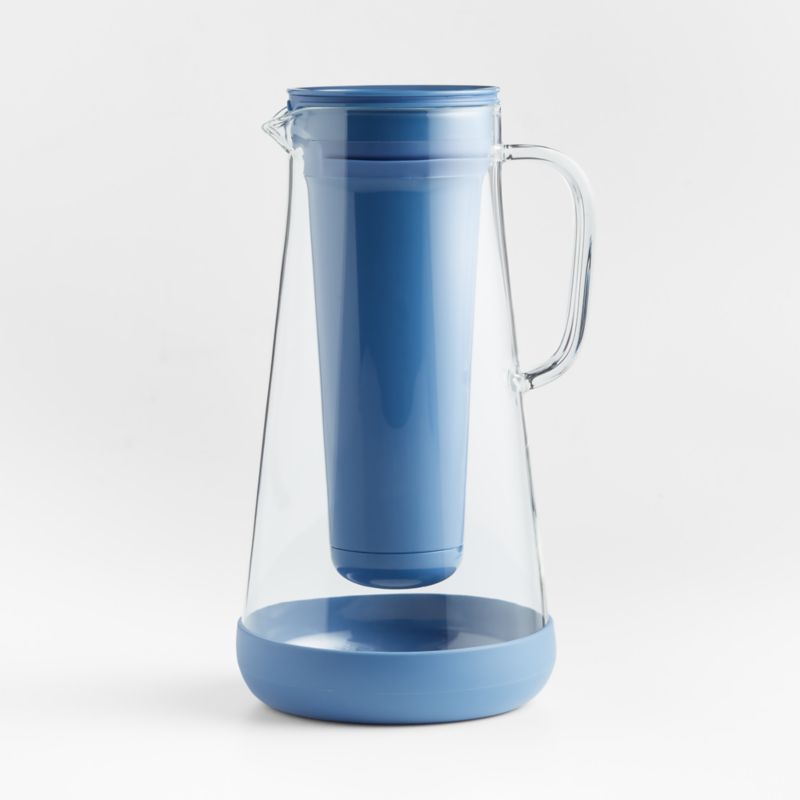 LifeStraw Home 7Cup Blue Glass Water Filter Pitcher + Reviews Crate