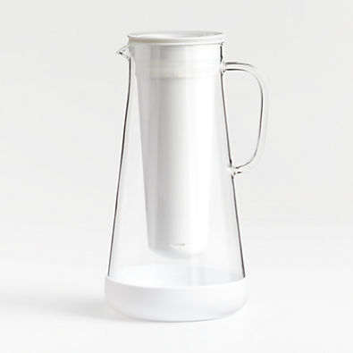 View LifeStraw Home 7-Cup White Glass Water Filter Pitcher details