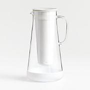 LifeStraw Home 7-Cup White Glass Water Filter Pitcher