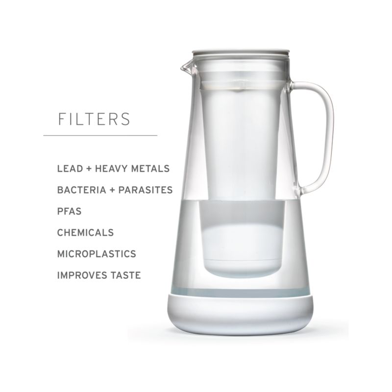LifeStraw Home 7-Cup Glass Water Filter Pitcher