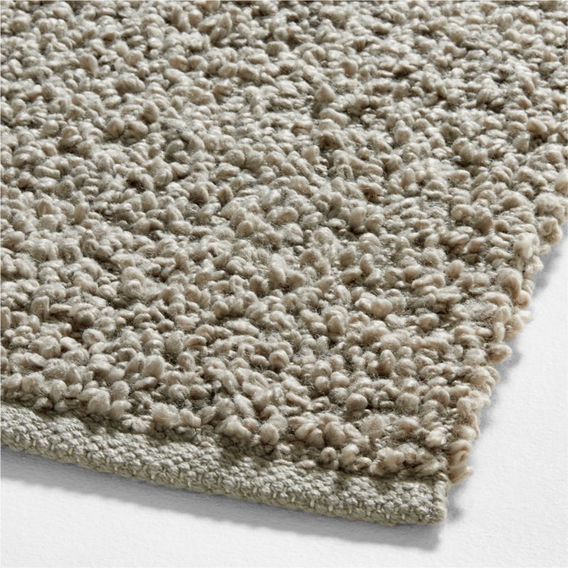 Lille Solid Bouclé Ivory Rug 12x18 Swatch