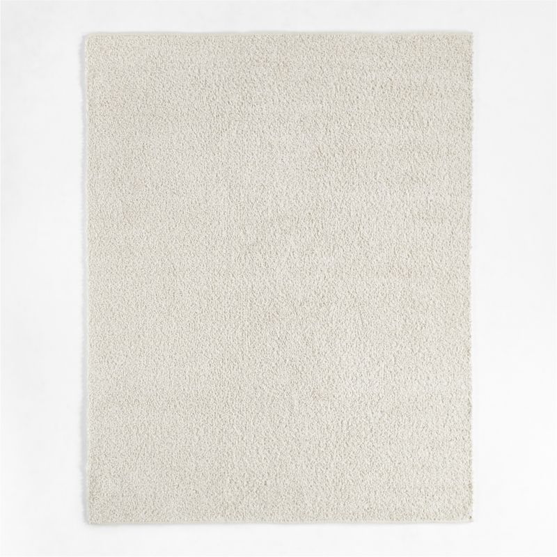 Lille Solid Bouclé Ivory Rug 12x18 Swatch