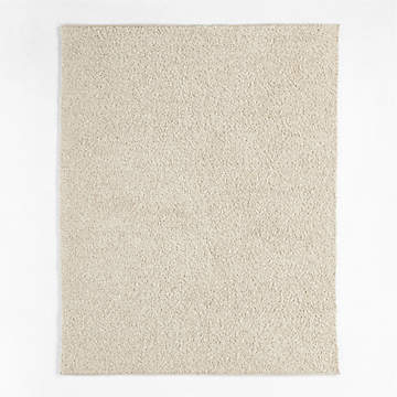 Orly Wool Blend Textured Ivory Rug Swatch 12x18