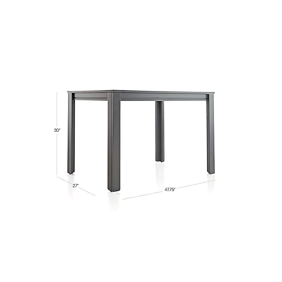 Adjustable Charcoal Wood Large Kids Desk/Table with 30" Legs