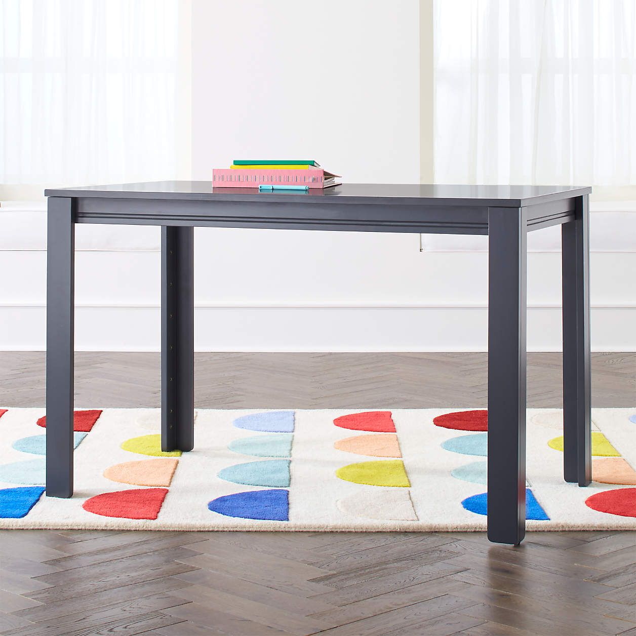 Large Charcoal Adjustable Kids Desk/Table