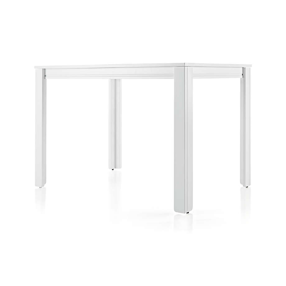 Adjustable White Wood Large Kids Desk/Table with 30" Legs