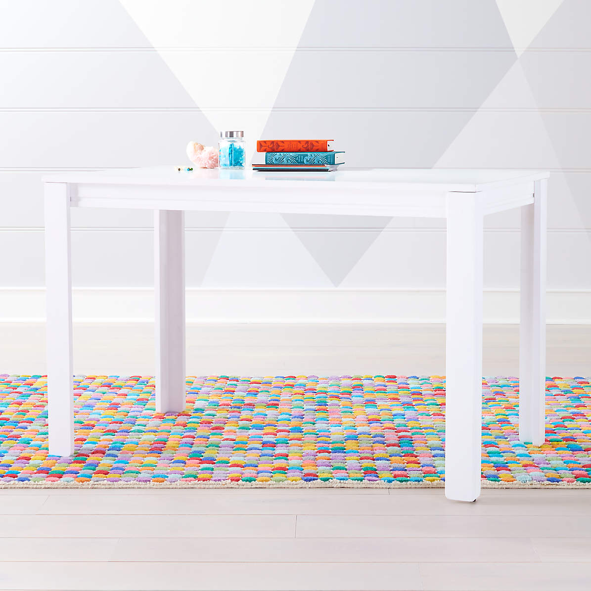 Adjustable table store white