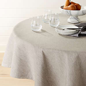 Round Tablecloth Crate And Barrel, 90 Inch Round Linen Tablecloth