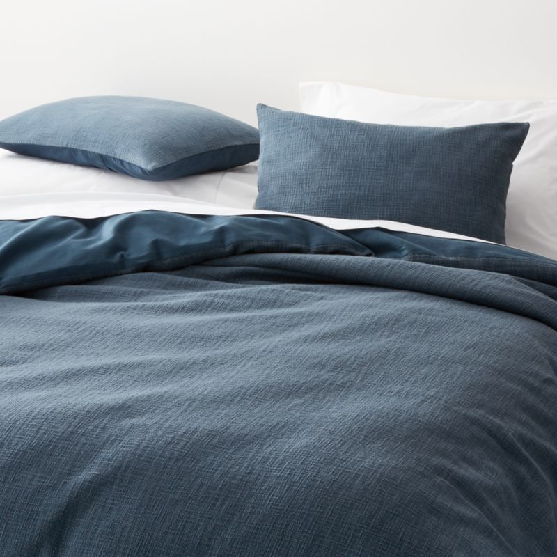 Lindstrom Blue Duvet Covers And Pillow, Blue Duvet Cover