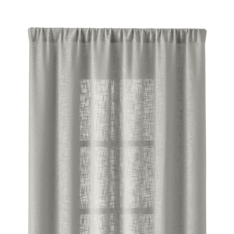Lindstrom 48"x96" Grey Curtain Panel + Reviews Crate and Barrel
