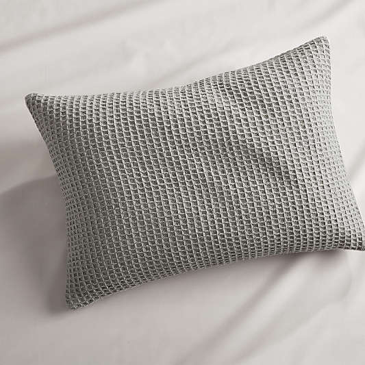 Lindstrom Grey Bed Pillow 22x15 Pillow with Down-Alternative Insert