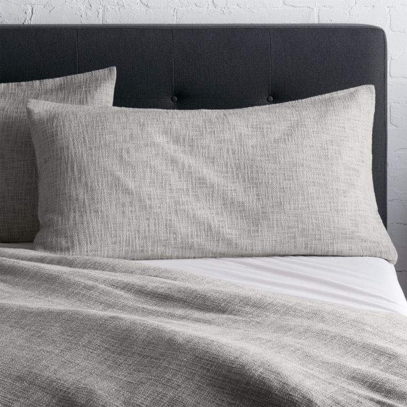 Lindstrom Cotton Grey King Sham - image 0 of 9