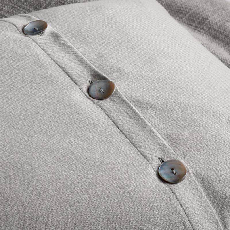 Lindstrom Cotton Grey Standard Sham - image 5 of 6