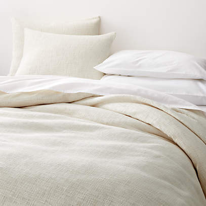 Lindstrom Cotton Ivory Duvet Covers And, Difference Between King And Queen Duvet Cover