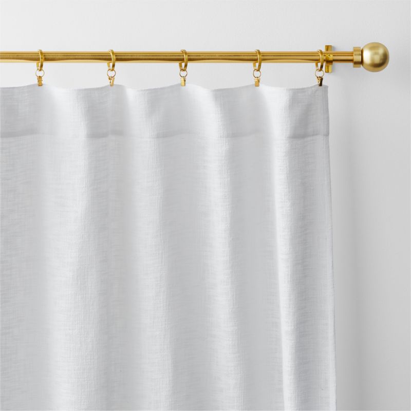 Lindstrom Crisp White Organic Cotton Sheer Window Curtain Panel 52"x96" - image 4 of 8