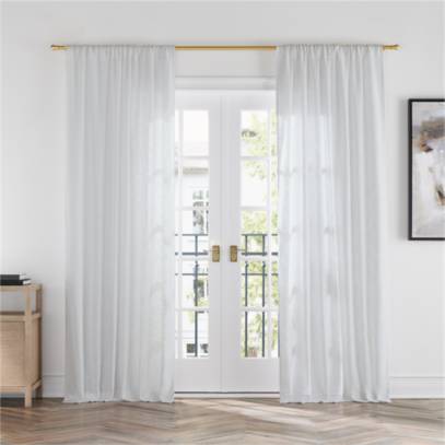 Cotton deals sheer curtains