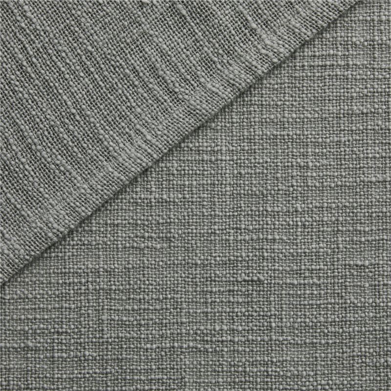 Lindstrom Pebble Grey Organic Cotton Sheer Window Curtain Panel 52"x120" - image 4 of 6