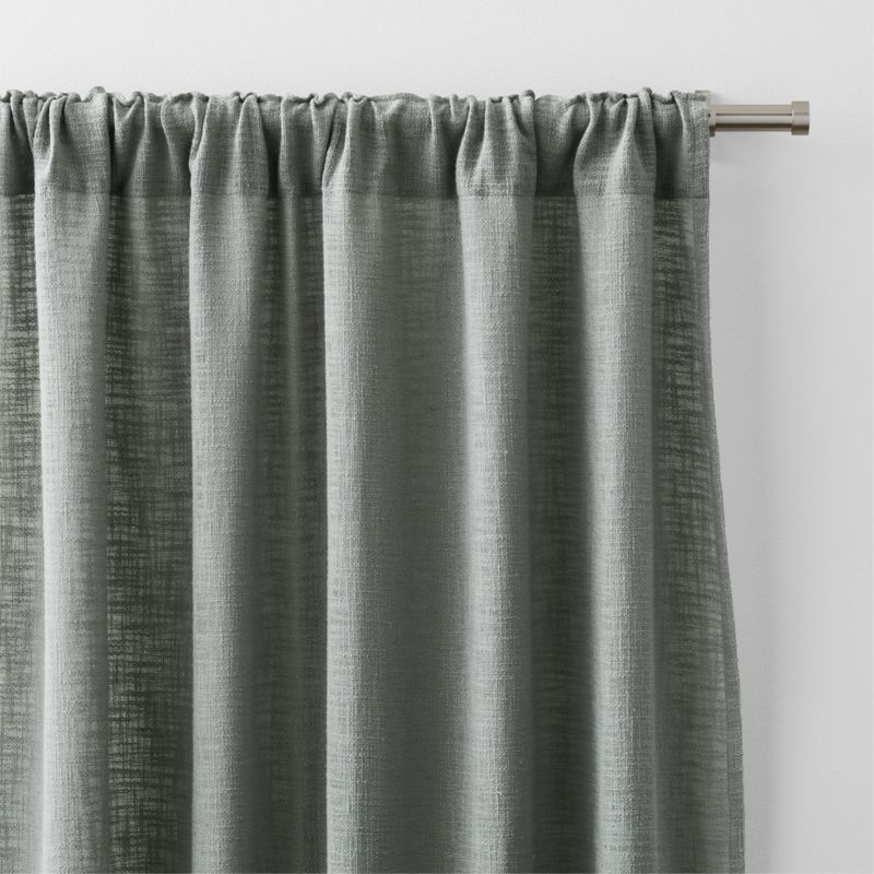 Lindstrom Pebble Grey Organic Cotton Sheer Window Curtain Panel 52"x120" - image 3 of 6