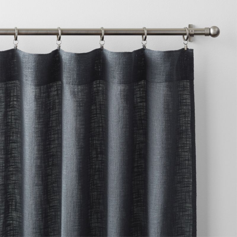 Lindstrom Storm Grey Organic Cotton Sheer Window Curtain Panel 52"x120" - image 2 of 6