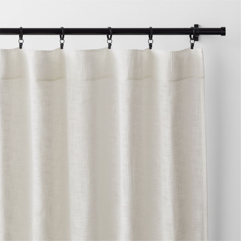 Lindstrom Ivory Organic Cotton Sheer Window Curtain Panel 52"x108" - image 3 of 8