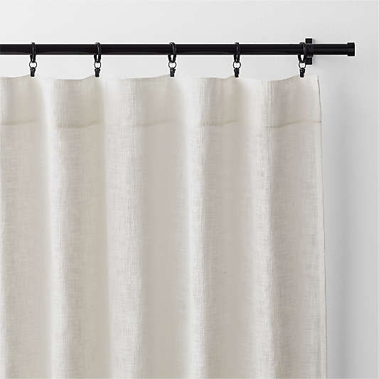 Lindstrom Ivory Organic Cotton Sheer Window Curtain Panel 52"x84"