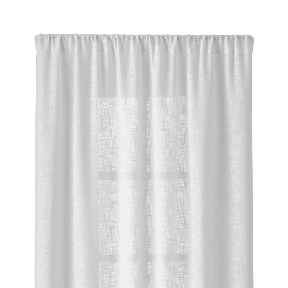 Crate and barrel curtains lindstrom White Curtain panels 