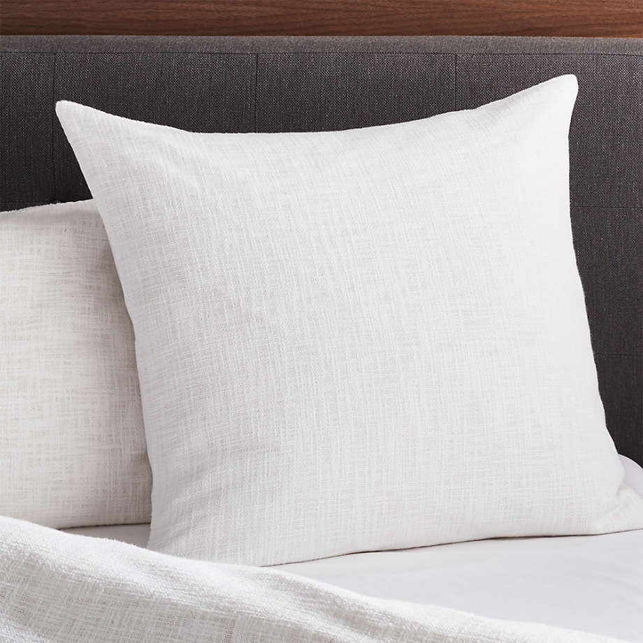 Lindstrom Cotton White Euro Sham + Reviews Crate & Barrel Canada