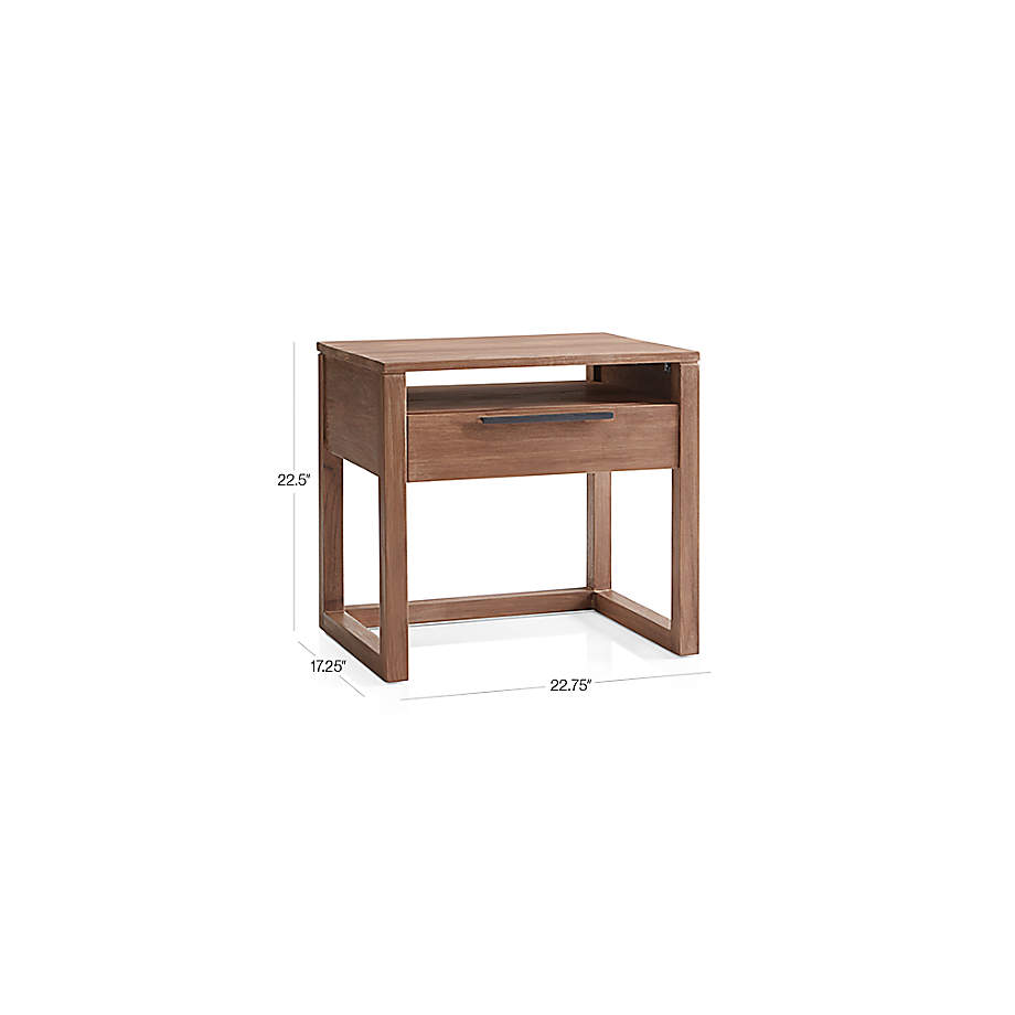 Crate and deals barrel linea nightstand