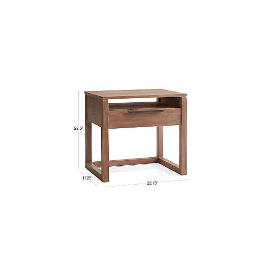 Linea Natural Teak Wood Nightstand