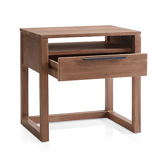 Linea Natural Teak Wood Nightstand