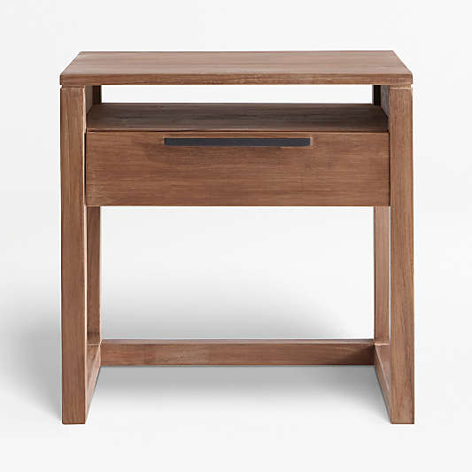 Linea Natural Teak Wood Nightstand