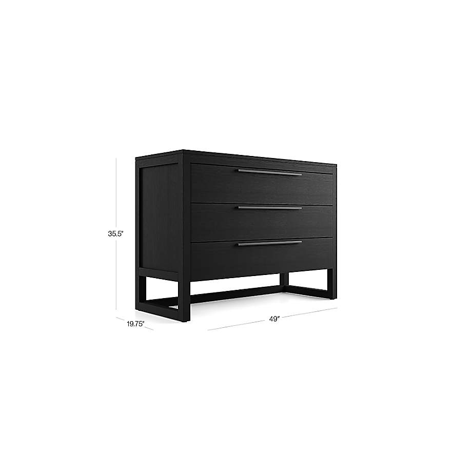 Crate and barrel 2024 black dresser