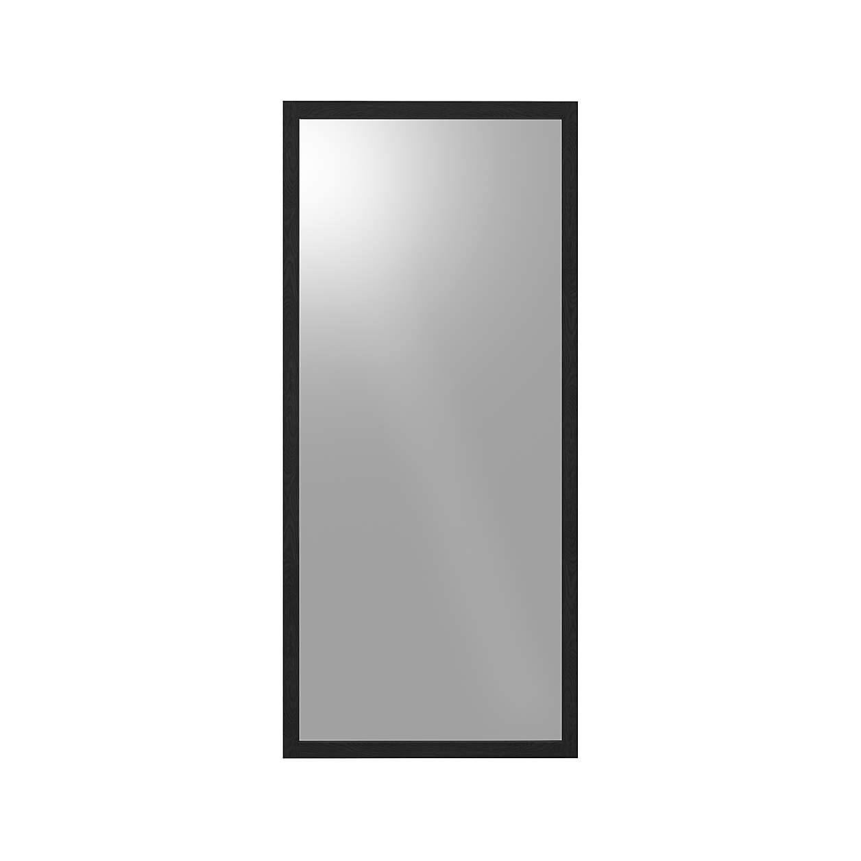 Linea Black Floor Mirror + Reviews Crate & Barrel Canada