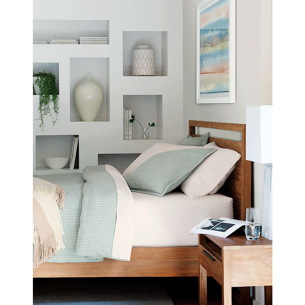 Image showcasing Wood Beds | Crate & Barrel