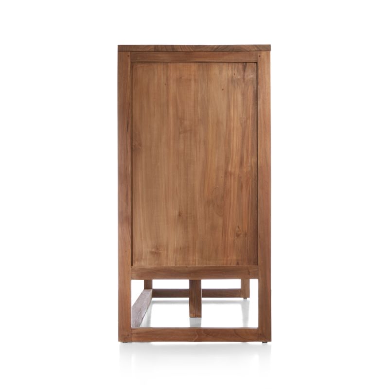 Linea Natural Teak Wood 6-Drawer Dresser