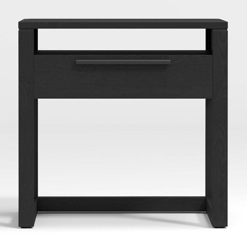 Linea Black Nightstand + Reviews | Crate & Barrel