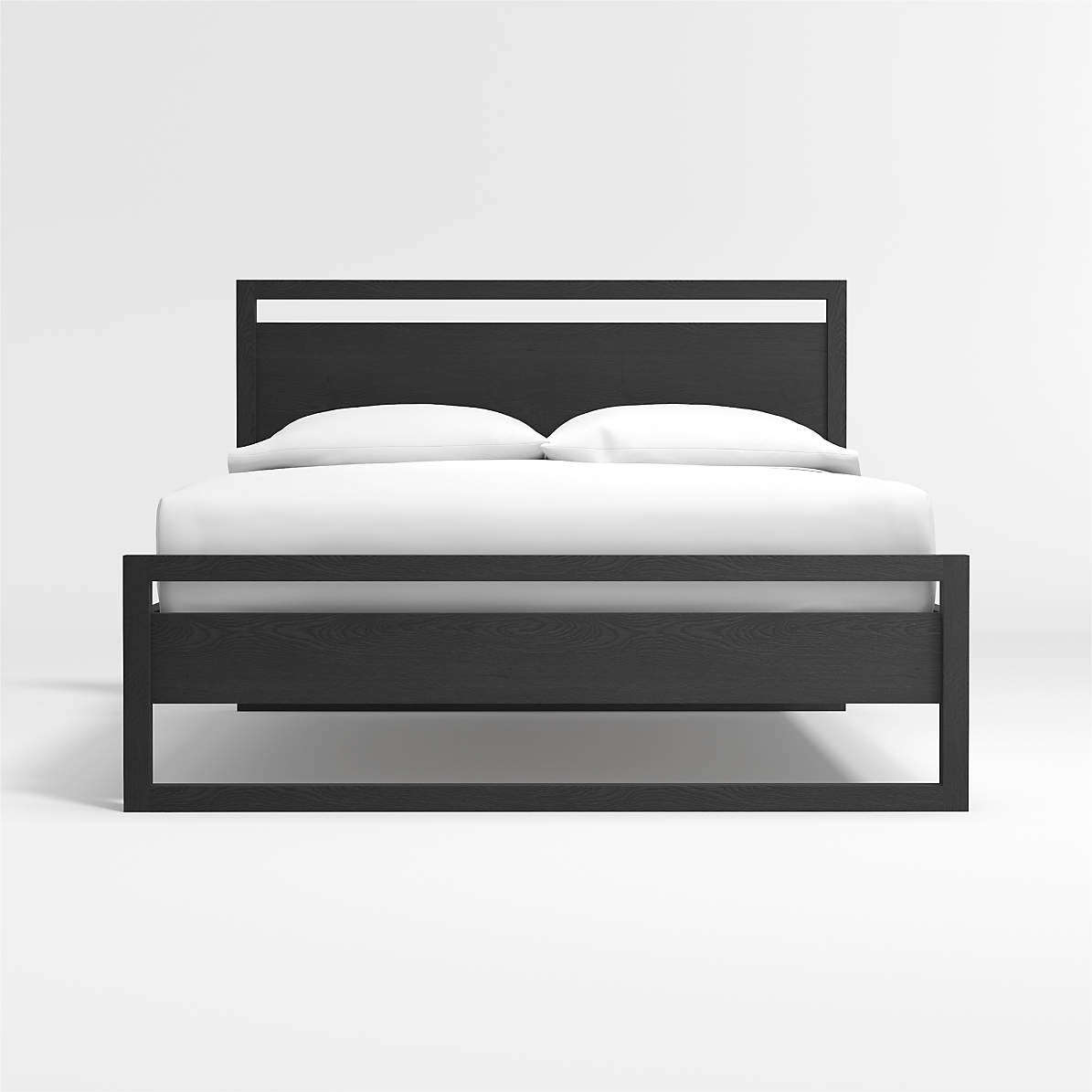 Linea Black Bed Crate And Barrel, Dark Bed Frame