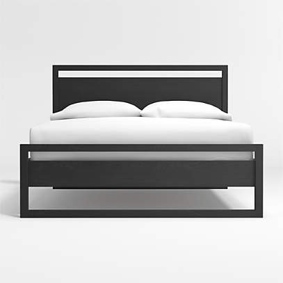 Linea Black Queen Bed Reviews Crate, What Size Is A Queen Bed In Canada