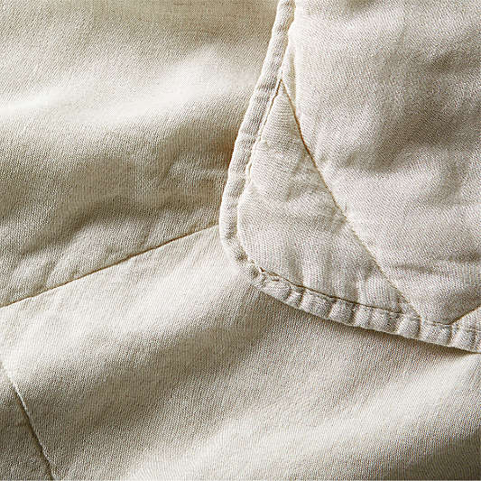 EUROPEAN FLAX â„¢-Certified Linen Warm Natural Quilt
