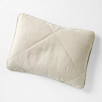 View EUROPEAN FLAX ™-Certified Linen Warm Natural Standard Quilted Pillow Sham details