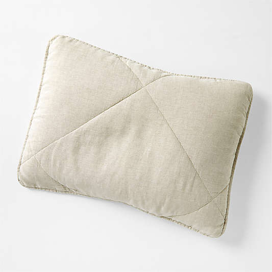 EUROPEAN FLAX ™-Certified Linen Warm Naturals Standard Quilted Pillow Sham