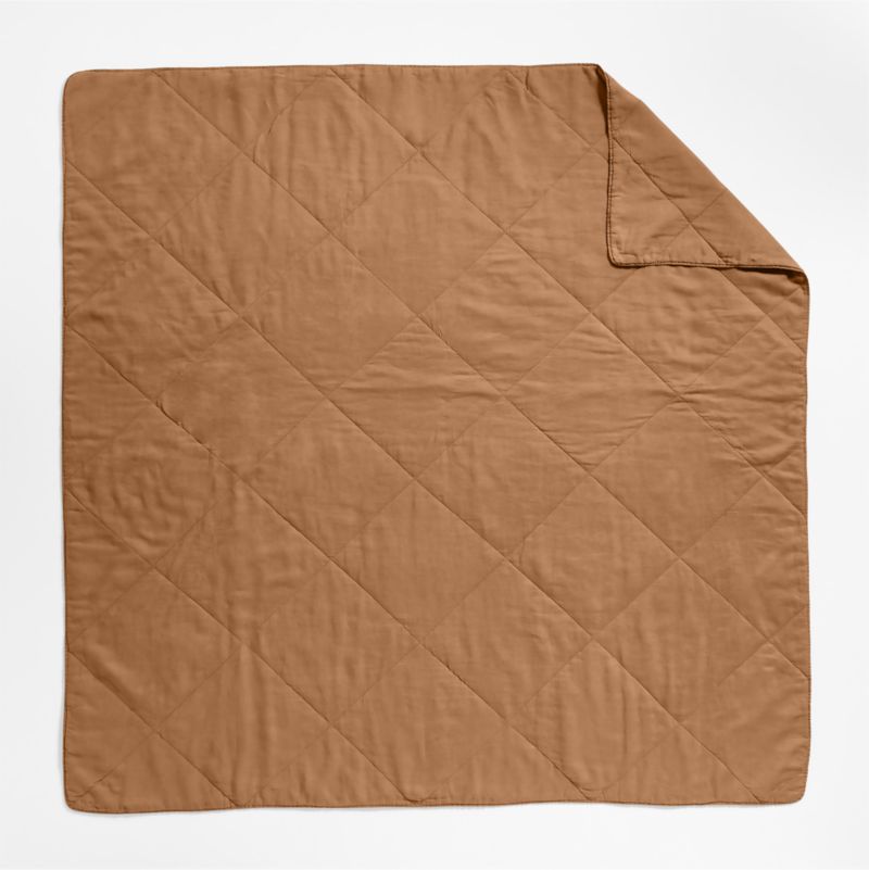 EUROPEAN FLAX ™-Certified Linen Brulee Brown Full/Queen Quilt