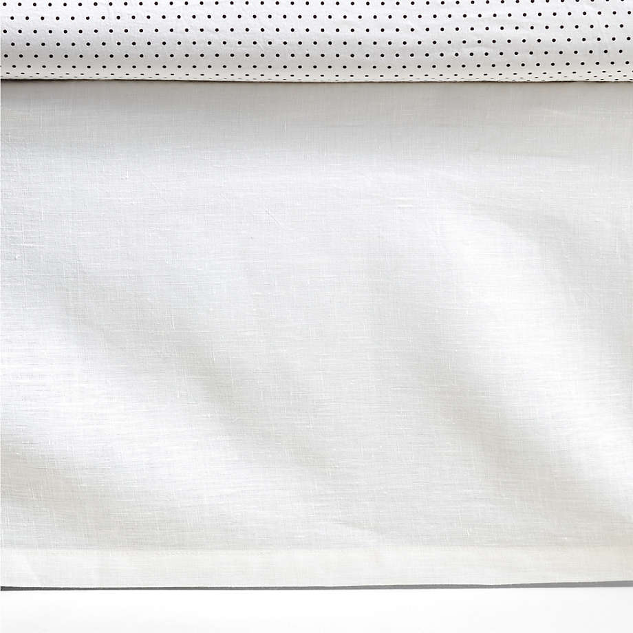 black and white crib skirt