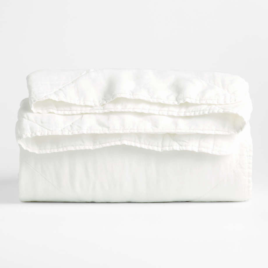 White Flax Linen Quilt Cover Set  Bed Linen Sets Online – Bed Threads