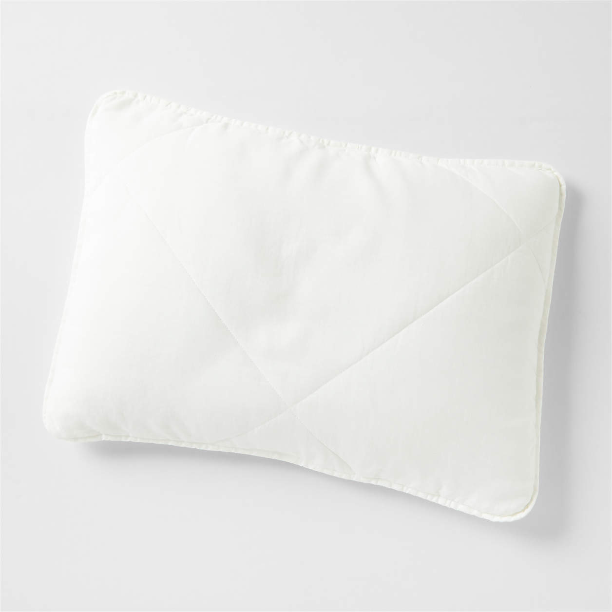 EUROPEAN FLAX Certified Linen Crisp White Standard Quilted Pillow Sham