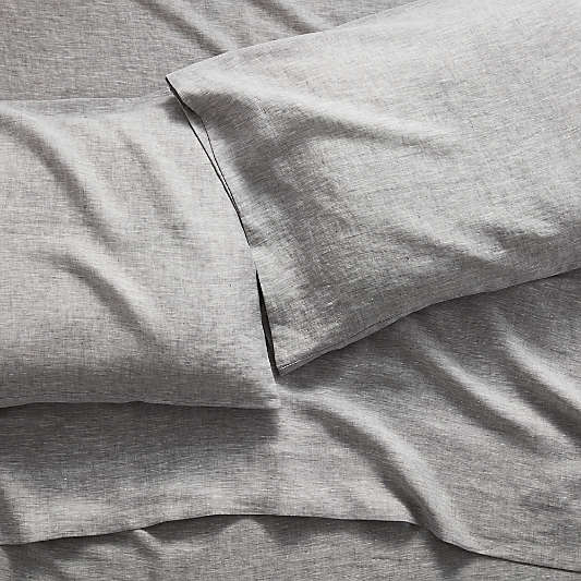 Pure Linen Grey King Sheet Set