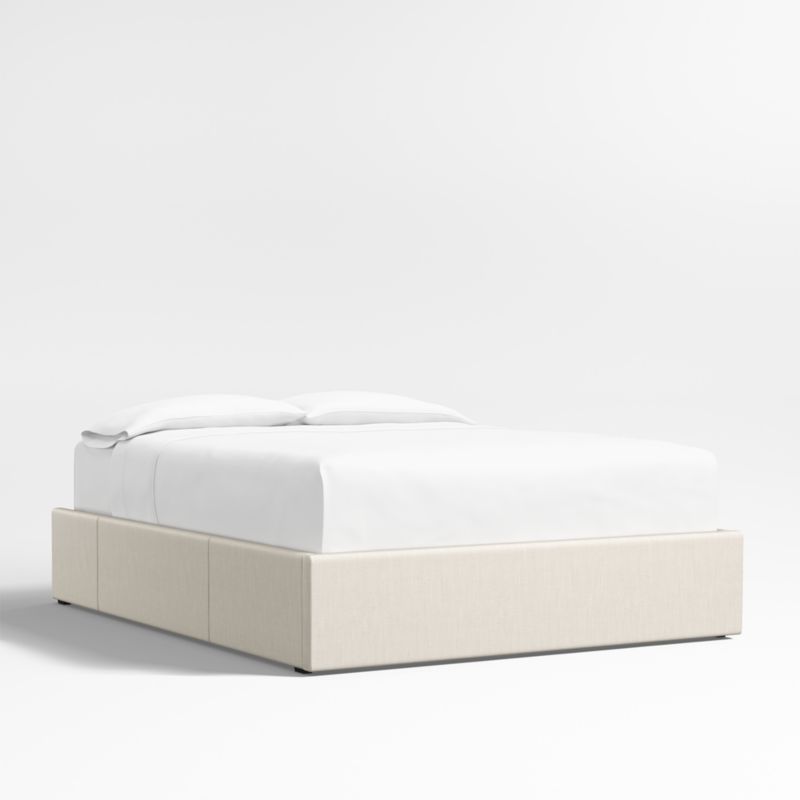 Ivory Upholstered Queen Storage Bed Base - image 2 of 6