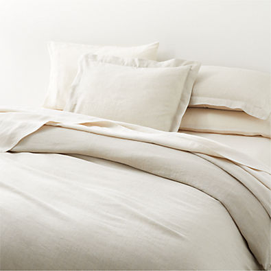 View Linen Lurex Striped King Duvet Cover details
