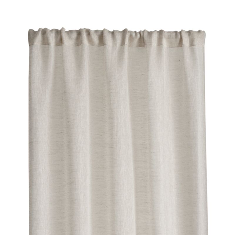 Linen Sheer 52"x84" Natural Curtain Panel